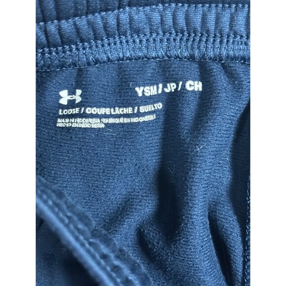 Under Armour Mens Sweatpants Joggers Navy Blue Drawstring Waist Side Pockets - Picture 8 of 10